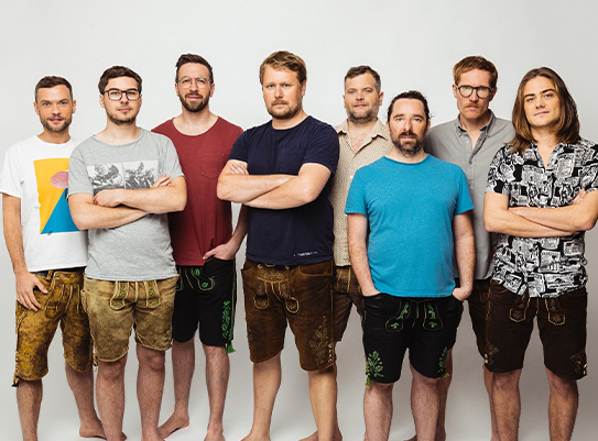 Gruppenfoto der Band La Brass Banda